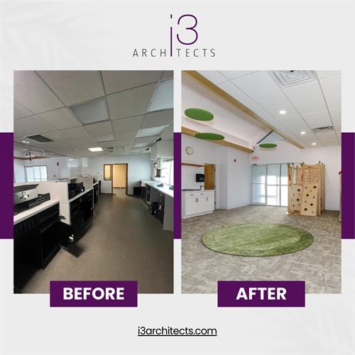 Design, Construction Documents, and Construction Administration for tenant fit-out of daycare and work coop use located in Londonderry, NH. Design, Construction Documents, and Construction Administration for tenant fit-out of daycare and work coop use located in Londonderry, NH.