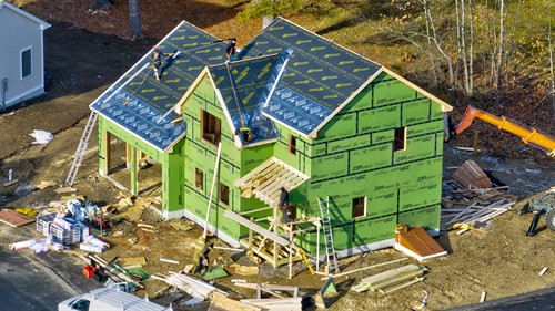 Aerial Drone Photo of Nashua Construction Site