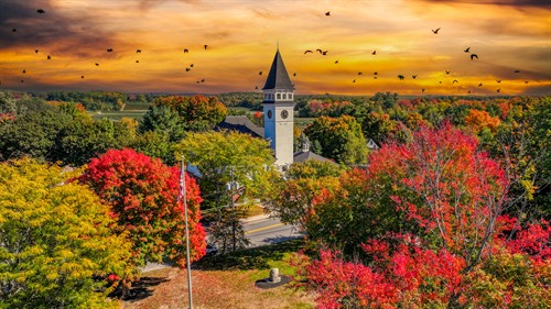 Aerial Drone Photo of Hollis, NH
