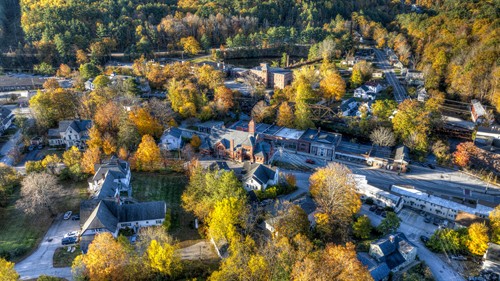 Aerial Drone HDR Photo of Wilton, NH