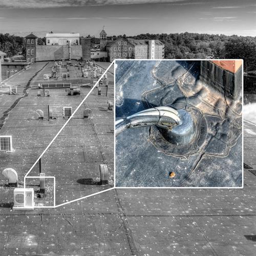 Aerial Drone High Zoom Roof Electrical System Inspection Aerial Drone High Zoom Roof Electrical System Inspection