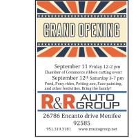 RIBBON CUTTING for  R and R Auto Group, inc.