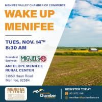 Wake Up Menifee @ Antelope Menifee Rural Center