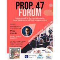 Proposition 47 Presentation/Forum