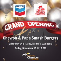 Ribbon Cutting @ Chevron & Papa Smash Burgers