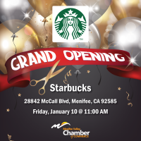 Ribbon Cutting @ Starbucks (McCall Blvd)