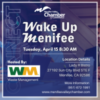 Wake Up Menifee: Hosted by Waste Management at Lady R Bistro