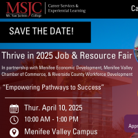 2025 MSJC Spring Job & Resource Fair