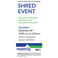 Complimentary Document Shred Event
