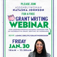 Grant Writing Webinar - Presented by Assemblywoman Natasha Johnson