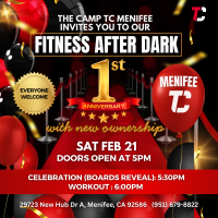 Fitness After Dark 1st Anniversary Celebration – The Camp TC Menifee