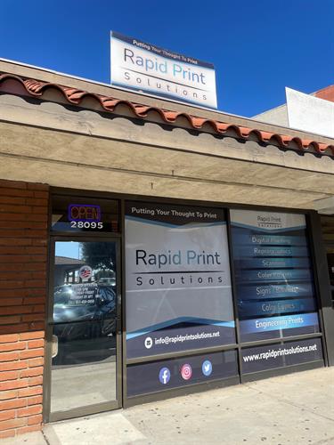 Storefront for Rapid Print Solutions