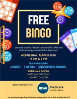 Member Event: FREE BINGO - HCAG Medicare Insurance Agency