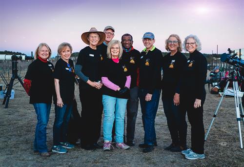 LCFNS Volunteer lineup for Stoneledge Winery Star Party