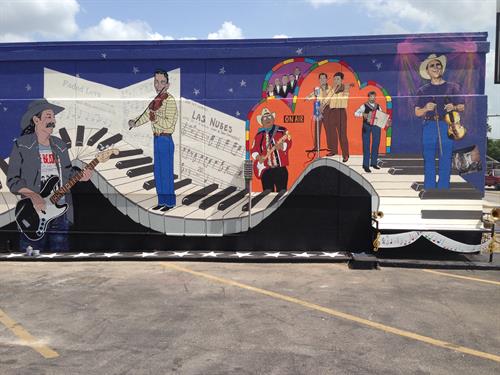 "Small Town...Big Sound" mural - 203 S. Key Avenue, Lampasas, TX