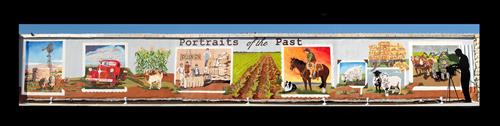 "Portraits of the Past" mural - 416 South Liveoak, Lampasas, TX