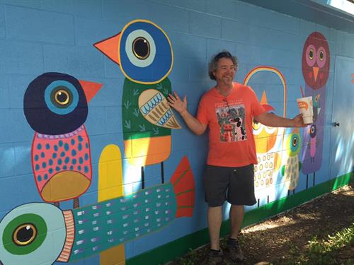 "#HanginWithMyPeeps" mural - W.M. Brook Park, Lampasas, TX