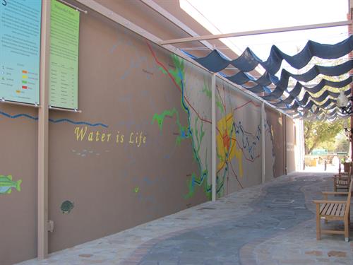 "Water is Life" mural - Pecan Street (between 3rd and 4th Street) Lampaas, TX