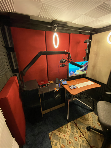 Inside the booth