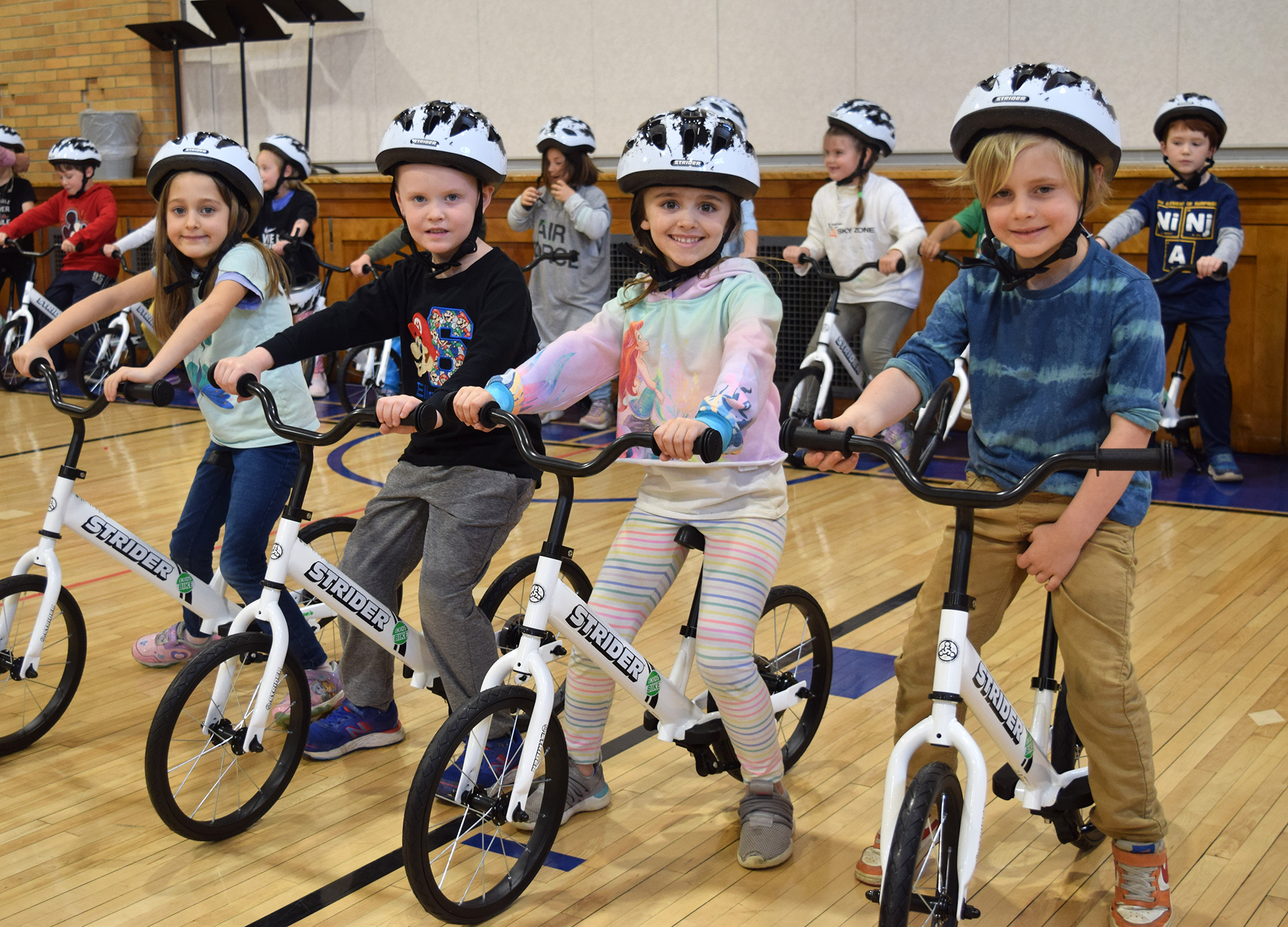 Image for All kids on bikes: all six Saratoga elementary schools receive bikes from Saratoga Shredders