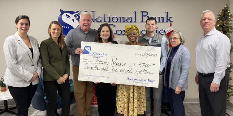 Image for National Bank of Coxsackie donates to Family Promise of the Capital Region