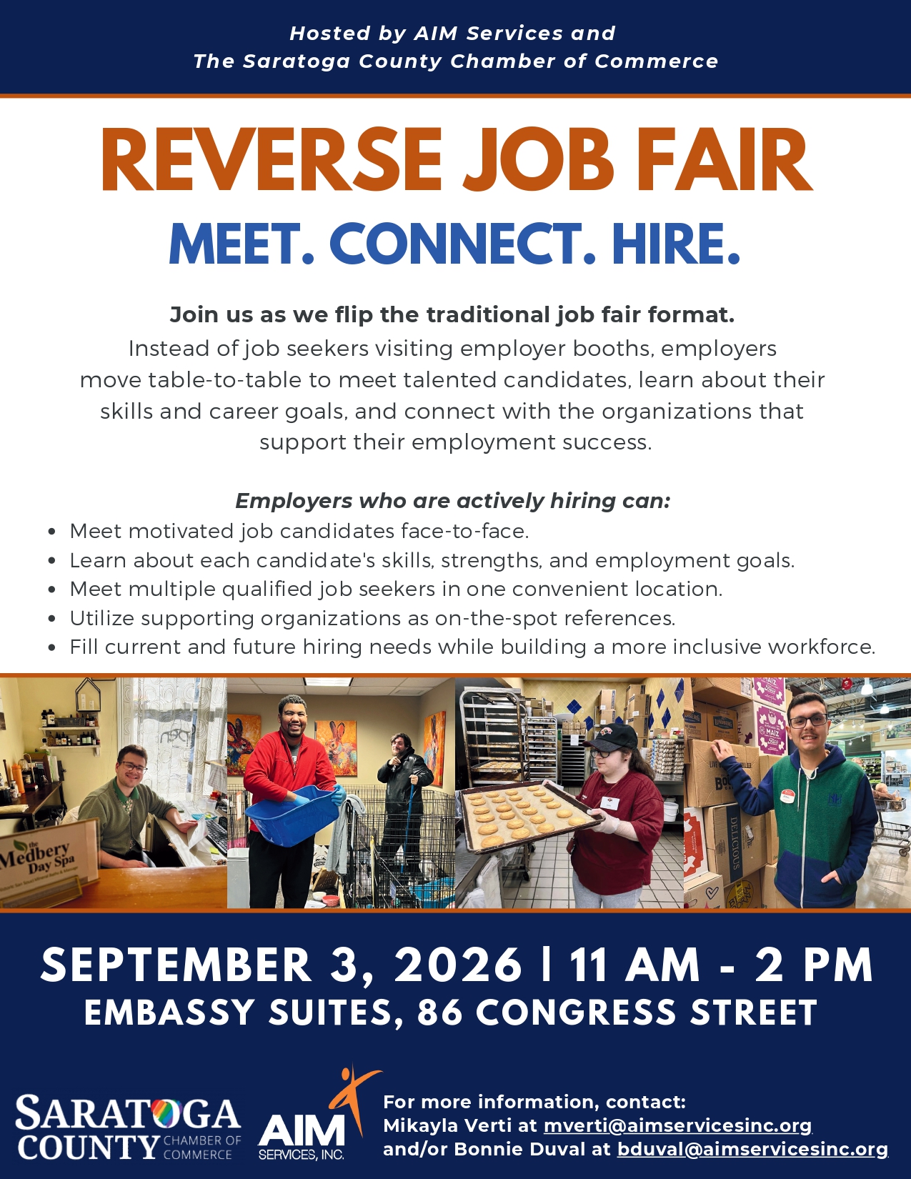 Image for AIM Services and Saratoga County Chamber host fifth annual Reverse Job Fair