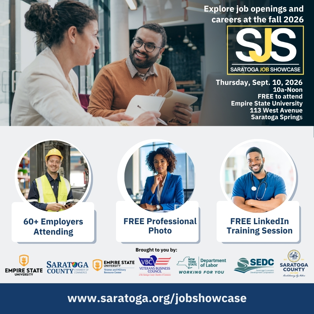 Image for Saratoga Job Showcase to connect job seekers with local employers
