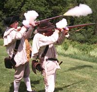 Saratoga NHP Musket Crew provides a musket demonstration