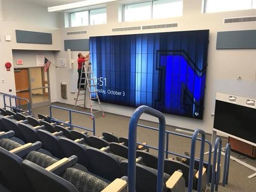 Large Video Wall System at a High School