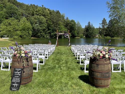 Outdoor Saratoga Wedding Ceremony