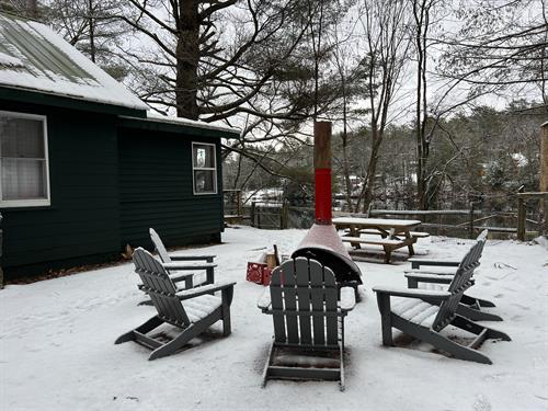 We have year 'round Cabins at Camp Hudson Pines