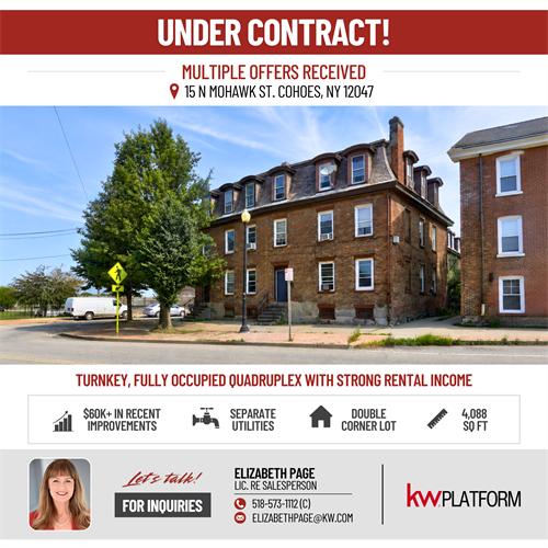 My seller has accepted the offer he was looking for on this multifamily property, and this is now headed for the closing table!