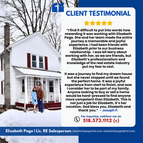 The reward was real working with Joseph to find his dream home here in Upstate; thank you, Joey, for placing your trust in me to help you win that house with multiple offers; love you, my dear friend. #ilovemyclients #TestimonialTuesday