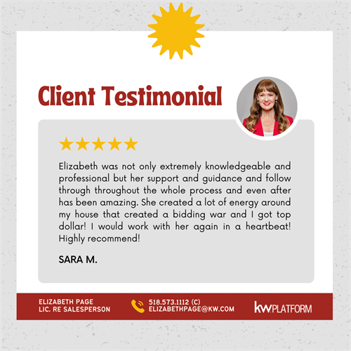 I sooo appreciate you for choosing me to sell your house Sara! Love you lady!