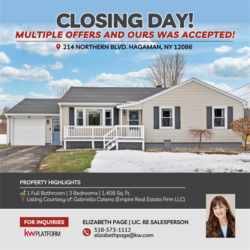 Closing day with my veteran client - everything came together perfectly: VA loan, won in multiple offers without overpaying, smooth inspection, appraisal on point, closed right on schedule, keys in hand to a beautiful home, and fabulous listing agent Gabriella Catena was part of this success; congratulations to my buyer and welcome home. #KWPlatformtakeover