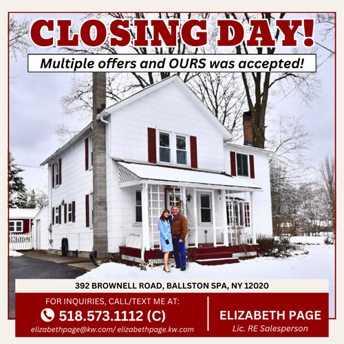 CLOSING DAY! What a fun journey with my dear friend & client Joseph Pagano. Joey’s offer was accepted out of several, and he was able to purchase the home of his dreams I couldn’t be happier for him!