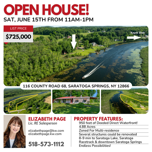ooking for 950’ WATERFRONT in Saratoga Springs??Come see us?? The possibilities are endless?? #saratogaspringsrealestate #WaterfrontProperty