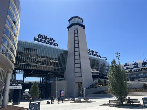 Gillette Stadium North End Zone and Lighthouse in Foxborough, MA