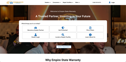 Empire State Warranty Website Build