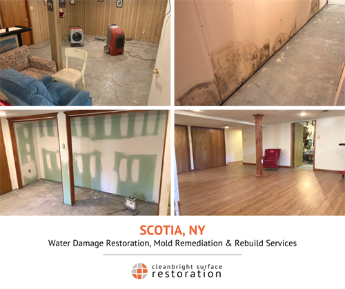 Water Damage Restoration, Mold Remediation and Rebuild in Scotia, NY
