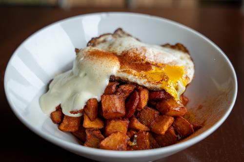 Fried Potatoes with Egg & Chorizo