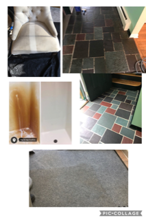 Floor Cleaning before and after