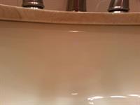 proper cleaning of sink to remove minerals and damage