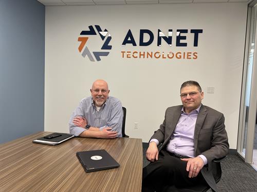ADNET CEO Christopher Luise with General Manager Daniel Bardin