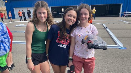 Middle School Girls Team at Michigan Speedway