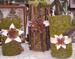 Adirondack Moss Vases and Pinecone "Flowers" with Roberta Games. #944-0720.