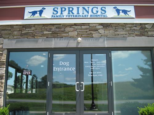 Our Weibel Avenue entrance for dogs.