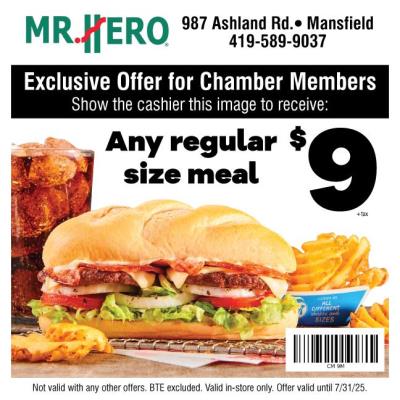 Mr. Hero Mansfield - Mr. Hero Regular size meal for $9 - Community Deal ...