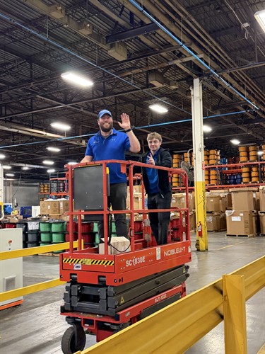 Sentec’s field-services team onsite for a commercial technology installation.
