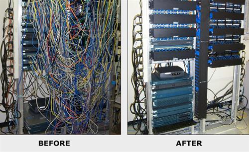 Cable Closet - Before and After